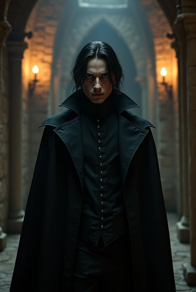 Vampire man, 30 years, dark, middle ages