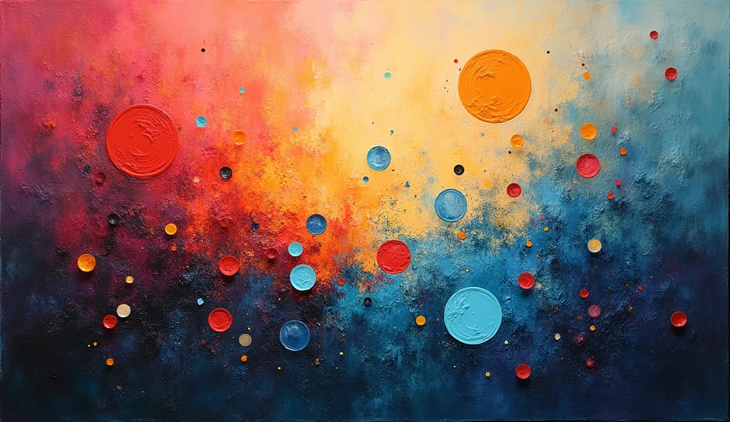 design a banner as an oil painting abstract art that should be artistic , extraordinary