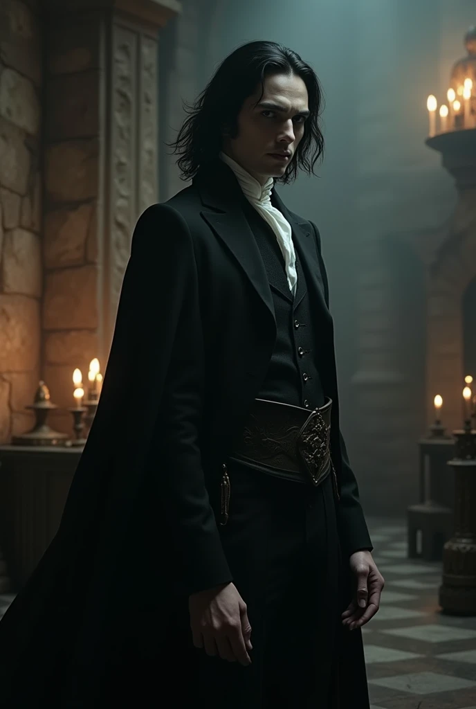Vampire man, 30 years, dark, middle ages