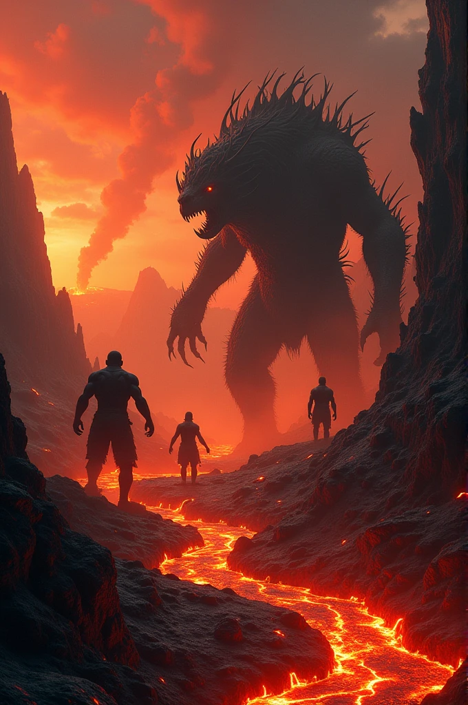 A lava place where monsters kill bad humans
