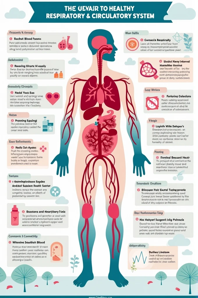 poster on how to take care of the respiratory and circulatory system