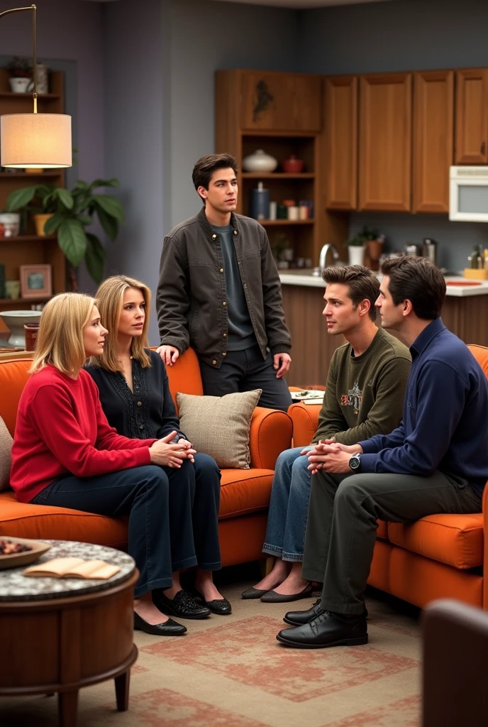 Friends series charectors in their apartment