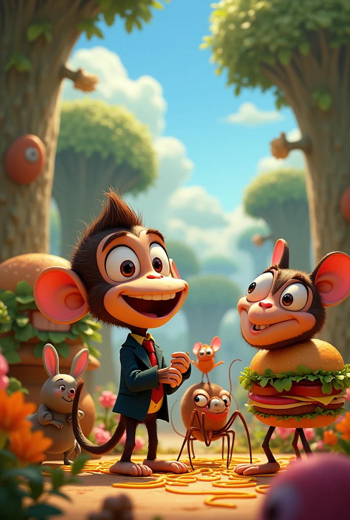 Animals together from movie cloudy with a chance of meatballs 2 