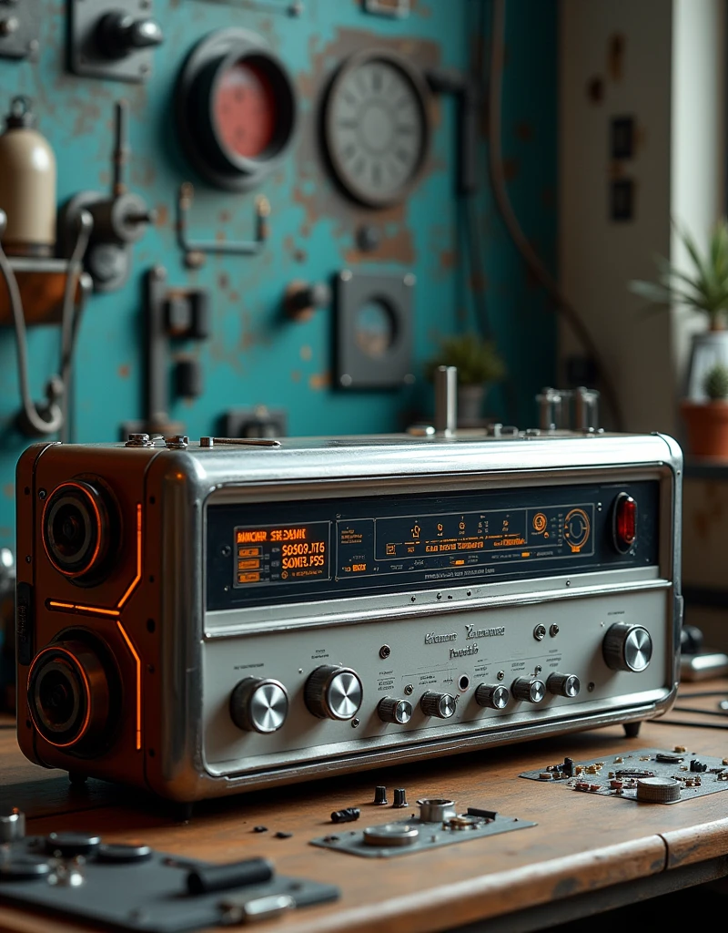 Old stereo radio.cybernetics.