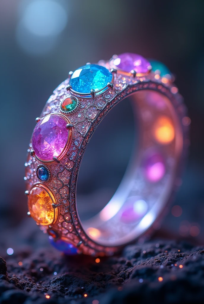 Beautiful shiny magical colorful bracelet