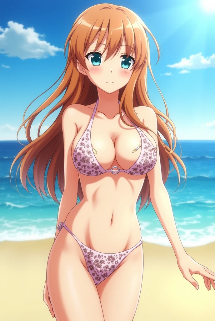 Asuna Yukki anime style en bikini