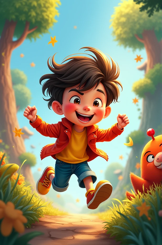 Animated images of boy