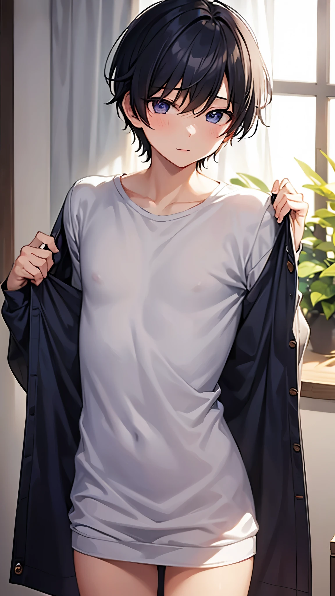 1boy、For fujoshi、bl、Short Hair、Horny、Undressing