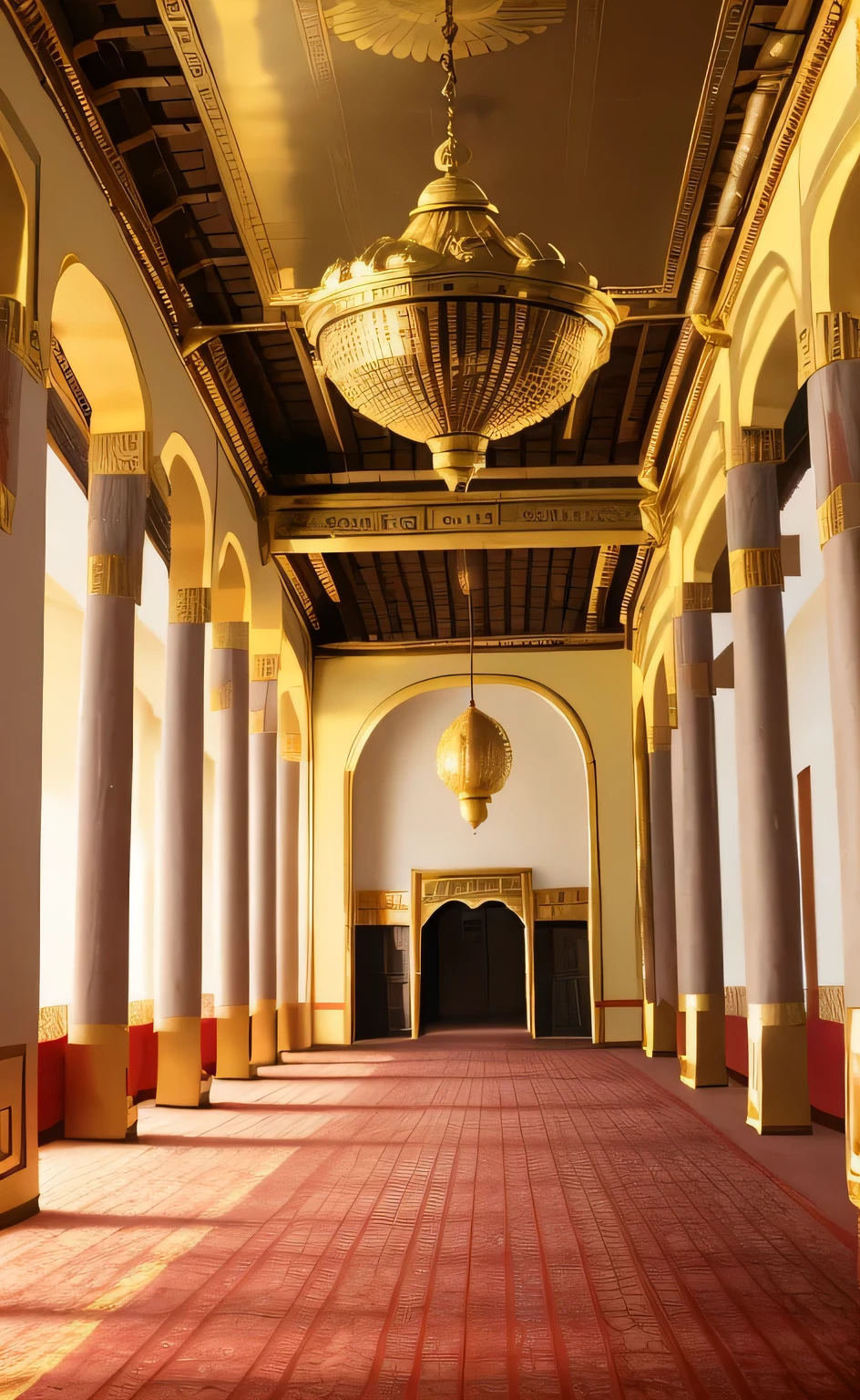 Wide view of the interior of the Golden Palace