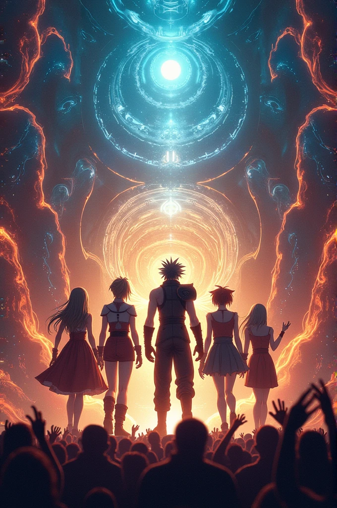 Concert poster based on the colors of the final fantasy X league