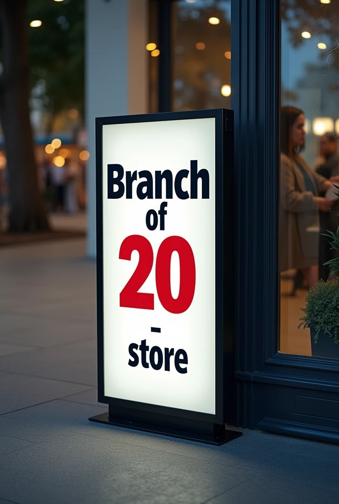 A sign that says Branch of 20 in Spanish and another style that says store at the top in Spanish 