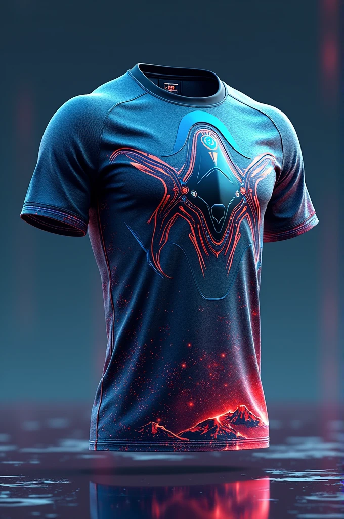 Jersey design with alien ship