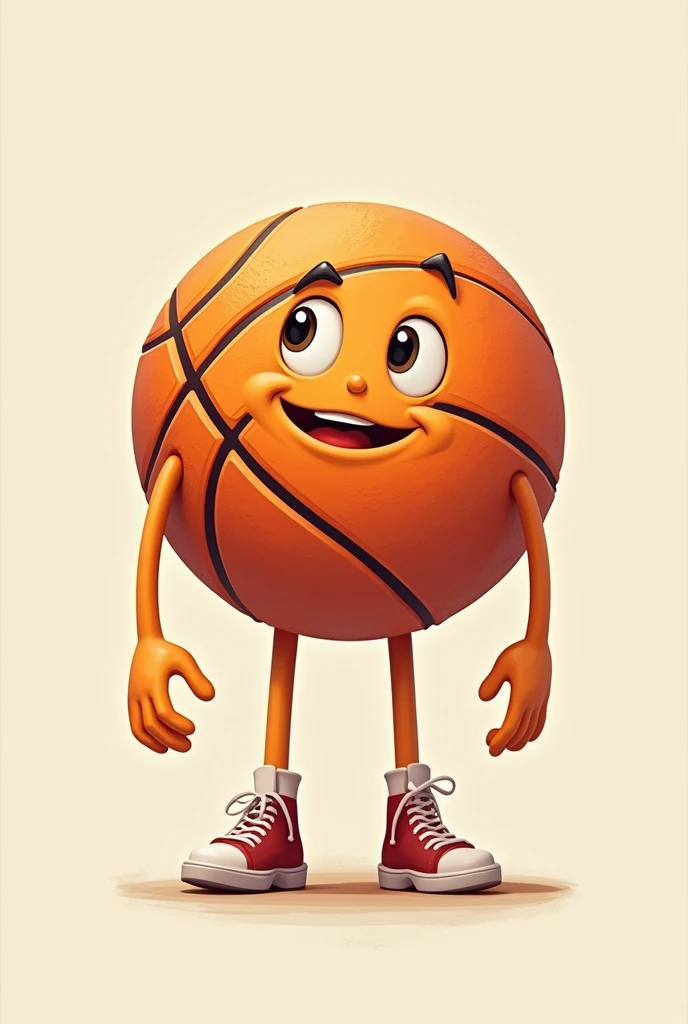 Basketball man, it's a basketball with limbs and a face