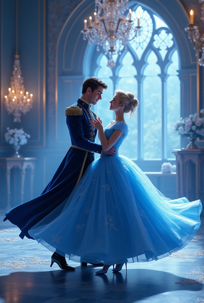 Dancing with the Prince, Cinderella Blue Party, Inside the castle