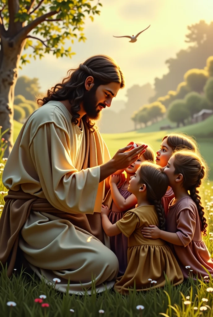 Jesus blesses the children
