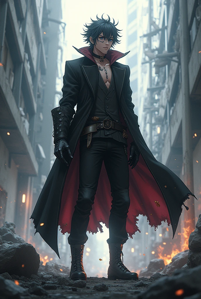 Genera a Tomura Shigaraki and the hero. Concept of him as a hero