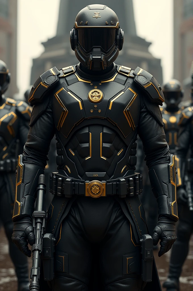 Black and Gold for army designs