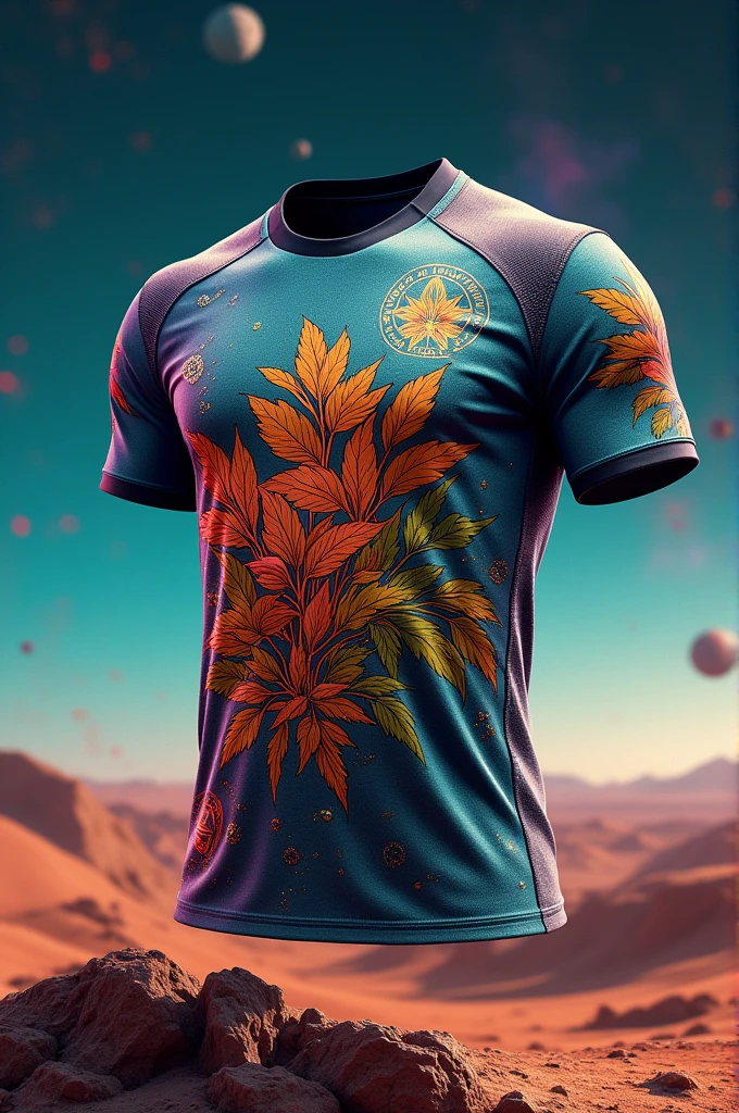 Jersey design with plant and star ship