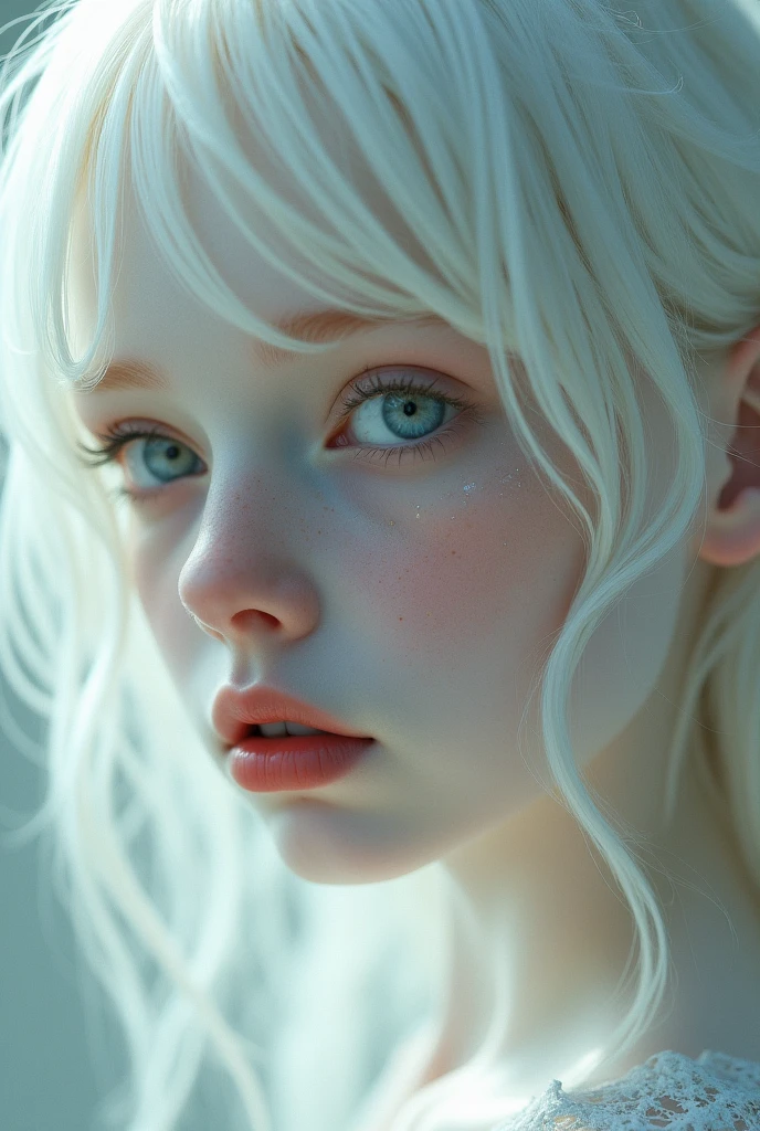 albino girl