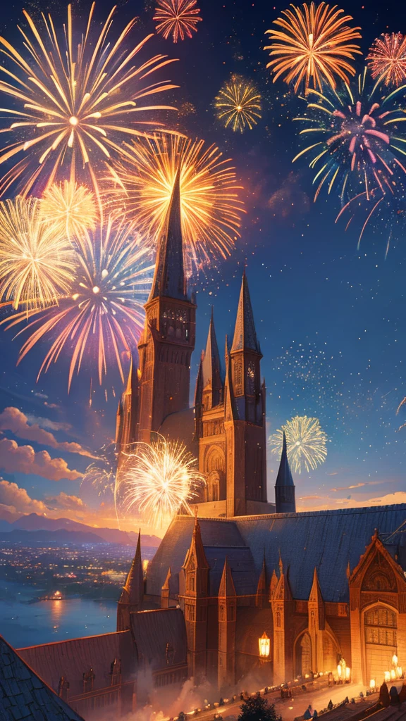 Highest quality,Fantasy,firework