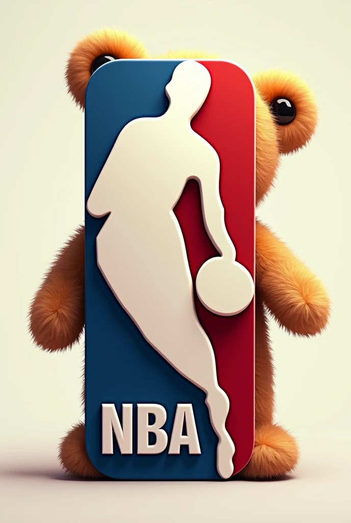 NBA logo and Ted Bear