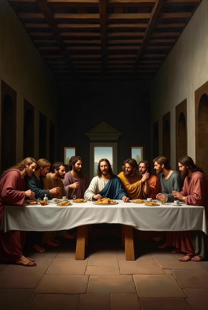 last supper jesus and disciples