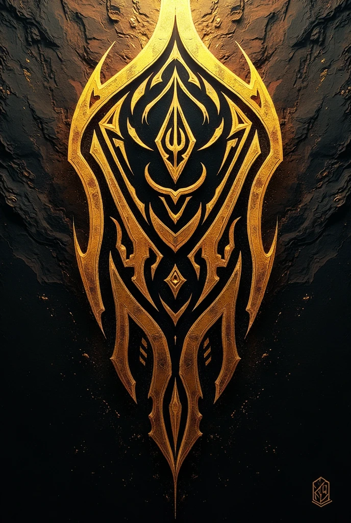 Black Gold tribal design