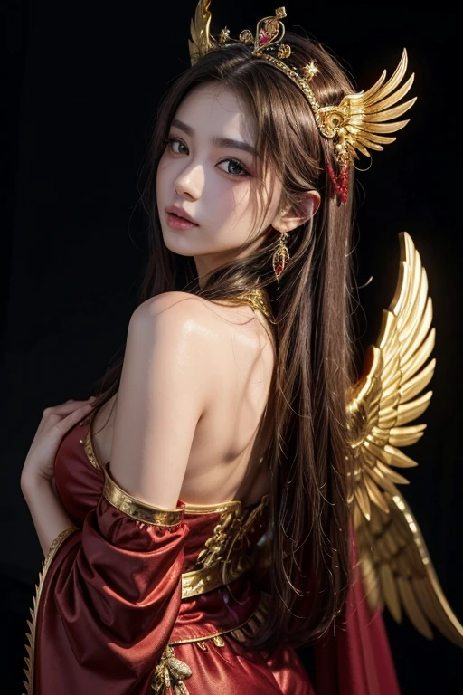 Big Tits,Big Ass,
Uriel (uriel)
• Costumes: Crimson robe with gold embroidery。It has large golden wings on its back.、Holds a shining jeweled wand。Wearing a crown on his head、Creates a sacred atmosphere。
• Makeup: Red and gold eye makeup、Draw lines around the eyes to represent strength and wisdom.。Her lips are deep red、Gold highlights on the face、Creates a mysterious glow。