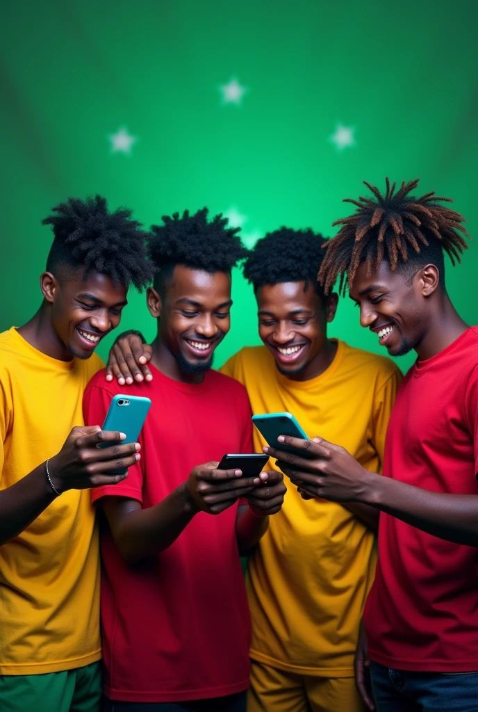 20year old boys playing efootball game mobile Konami 4 boys behind the Somali flag