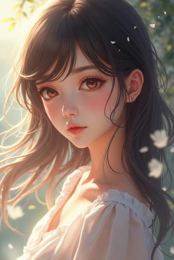 (photorealism:1.2), anime girl