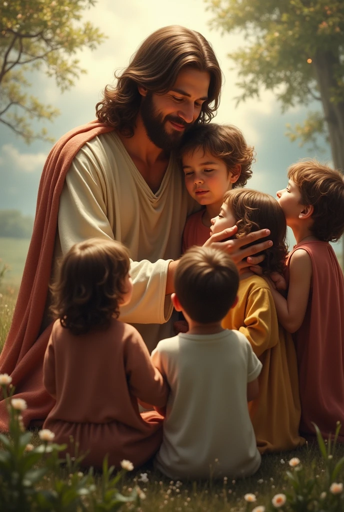 Jesus blesses children
