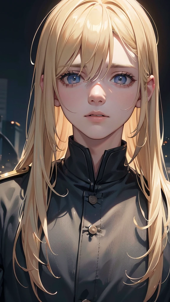 a young blonde man in his 20s crying and screaming while looking up at the sky, surrounded by a battlefield with piles of dead bodies, (best quality,4k,8k,highres,masterpiece:1.2),ultra-detailed,(realistic,photorealistic,photo-realistic:1.37),extremely detailed face and eyes, detailed facial expression, emotional, dramatic, war scene, gritty, dark, somber, muted colors, dramatic lighting, cinematic