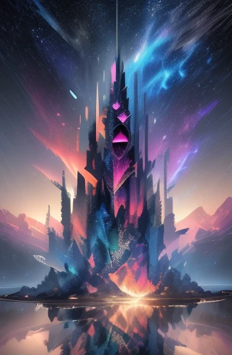8K Ultra HD, highly detailed, Abstraction, Oil, Full Body Sketch:1.3, Neo Tokyo landscape made of starry sky, Cubism, Brush, Palette, Easel, Pigment, Stroke, Composition, Mixed media, Texture, Contrast, Depth, Creativity, Imagination, Ceramic, Cerulean, Vermilion, Impasto, Glaze, Grayscale, Fauvism, Renaissance,, fractal art:1.35, side lighting, sparkle, god rays, ray tracinasterpiece)), perfectly detailed best quality, UHD, 32K, HD, unity, High resolution, best quality, masterpiece , wallpaper, masterpiece —chaos 45 —s1000 , (best shadow), elegant, volumetric lighting ultra wide field of view, ultra high definition quality, high detail, aesthetics, natural lighting, ultra high quality, depth of detail, level of detail, high quality, high-definition , realistic rendering