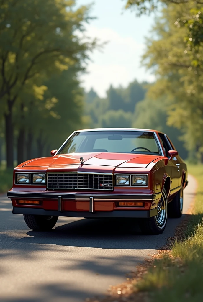 (photorealism:1.2), Chevrolet Monte Carlo 1982 mahogany color