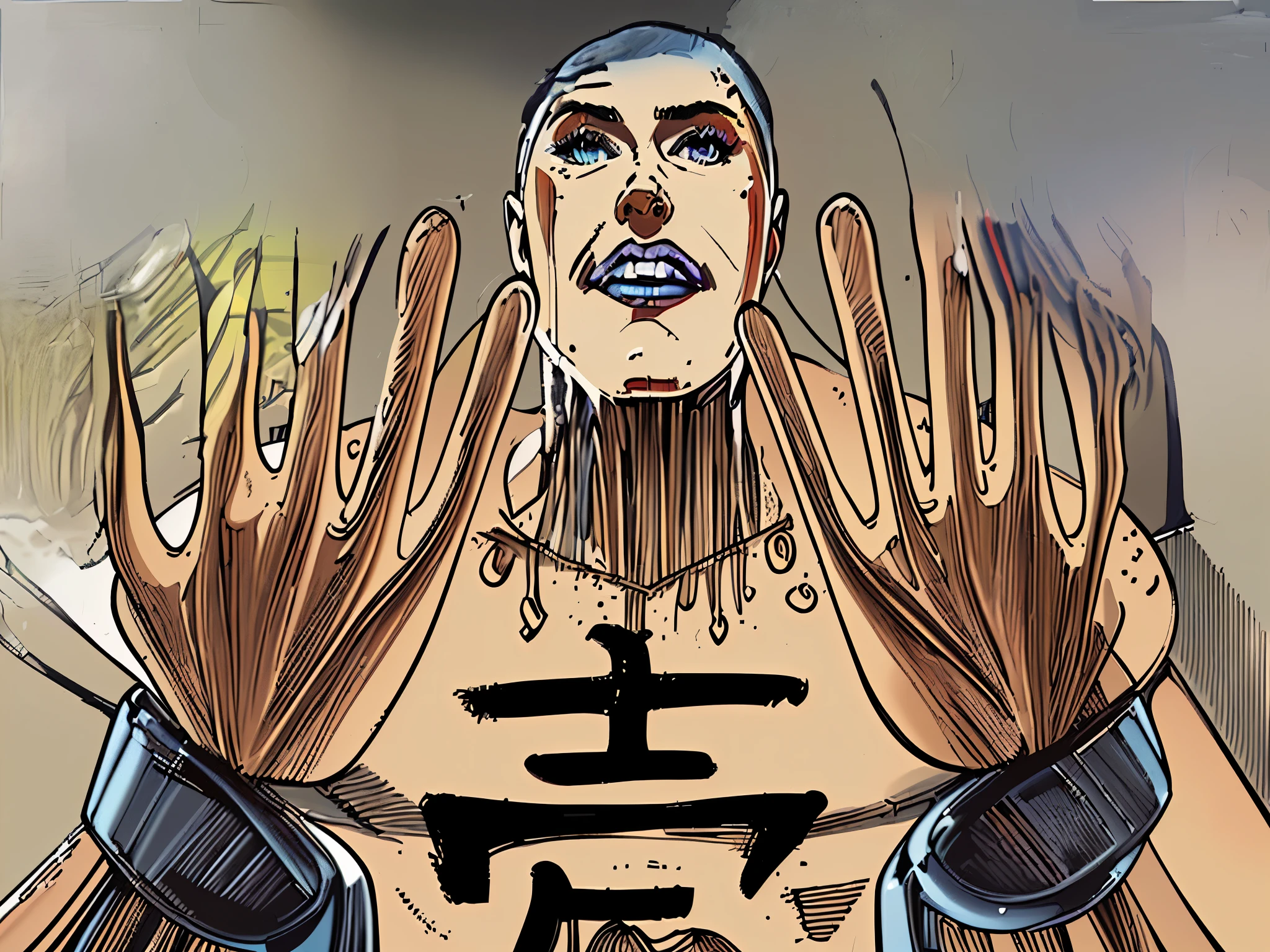 masterpiece, best quality, extremely detailed, hyperrealistic, photorealistic, pop art