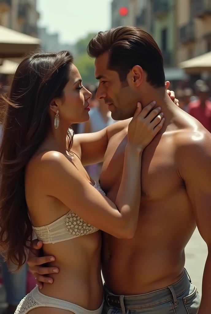 Aishwarya Rai being fucked by Salman khan on streets half naked with people watching absolute relaistic