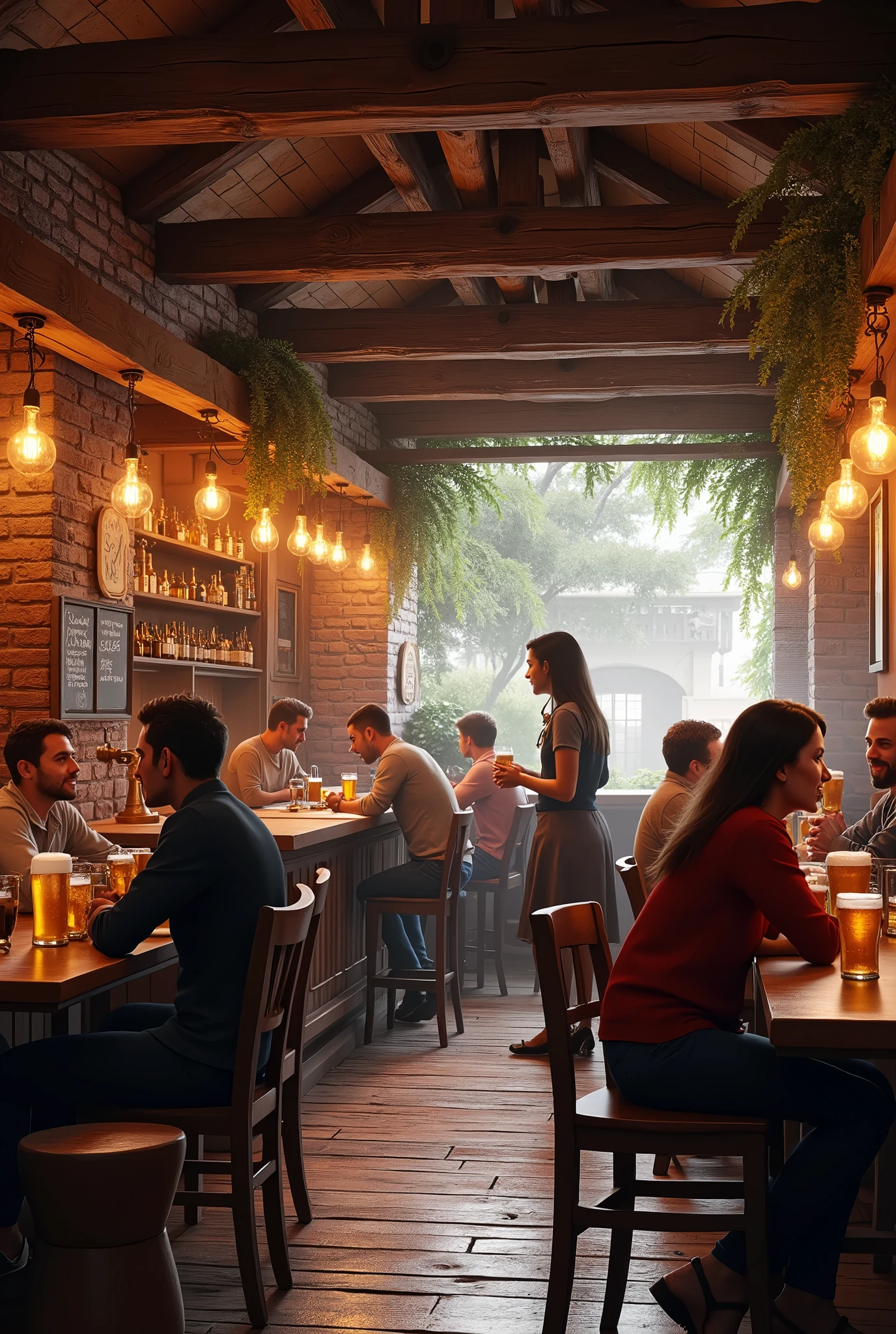 An image of a nice place where there is beer to say a phrase