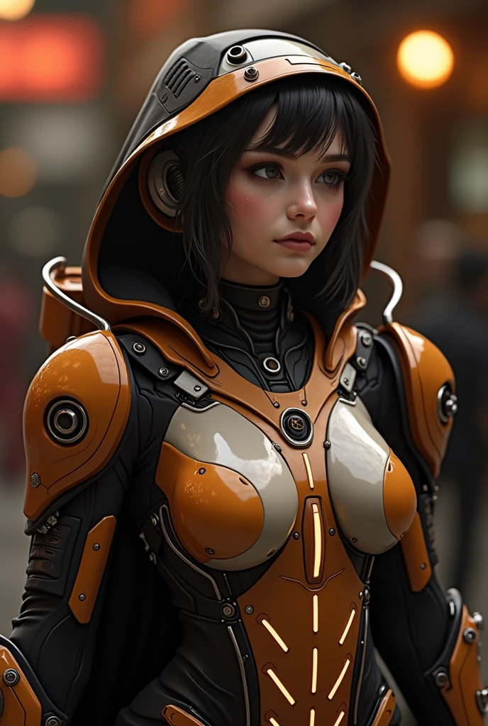a woman in a futuristic suit with a glowing head and chest, cyberpunk art inspired by Marek Okon, cgsociety contest winner, digital art, gynoid cyborg body, girl in mecha cyber armor, cyber suit, cybersuit, in white futuristic armor, cybersuits, diverse cybersuits, gynoid body, echo from overwatch, perfect anime cyborg woman