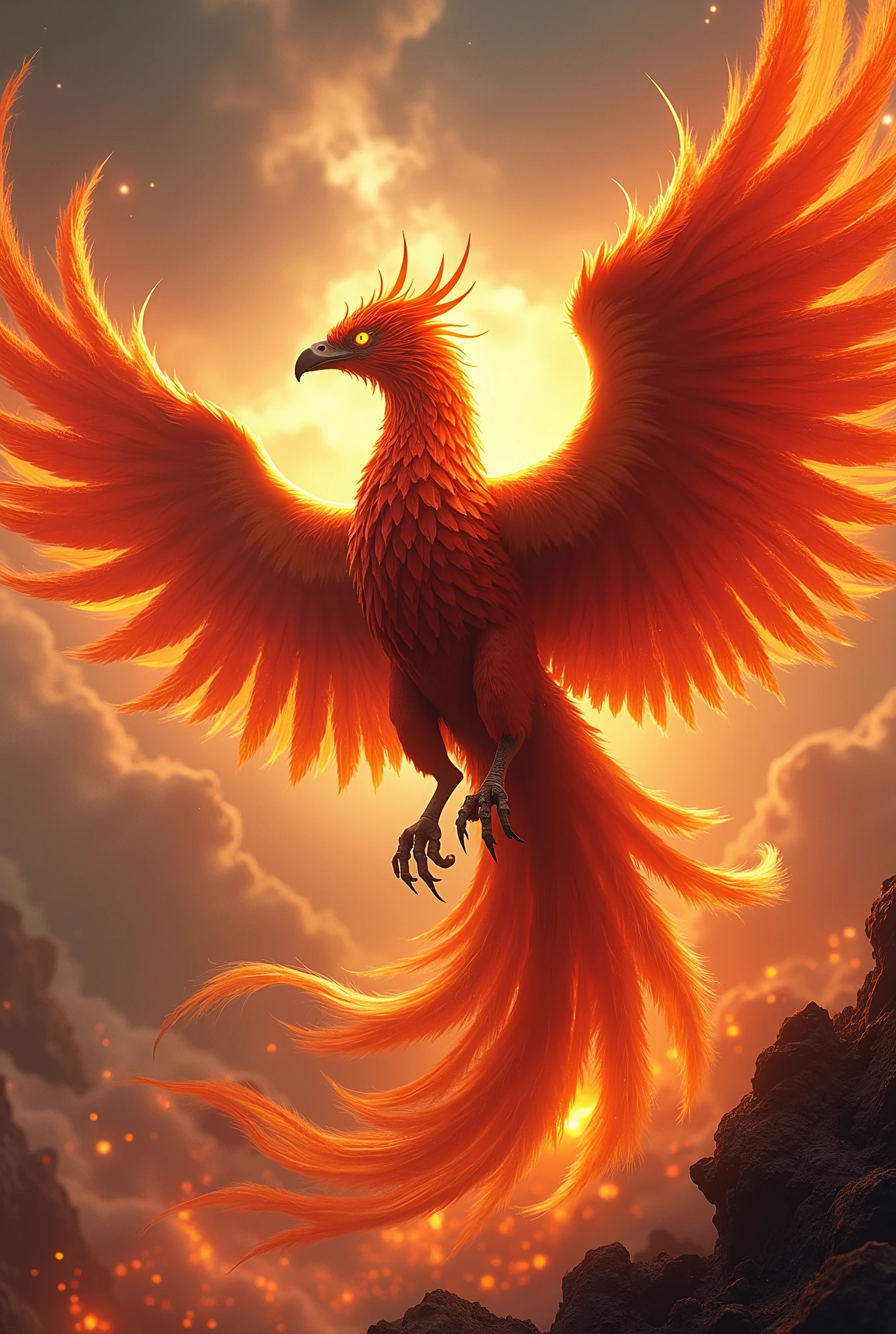 ((Best quality, 8k, Masterpiece :1.3)),Phoenix