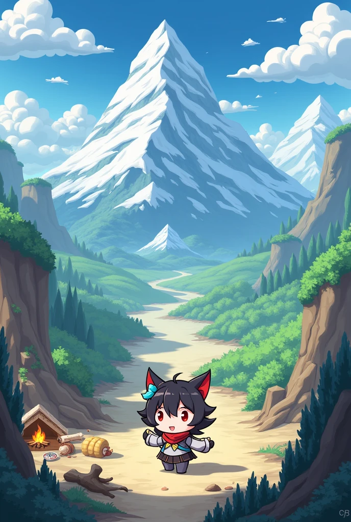 I made a game,Teyvat Survivor,Please make a start interface for my game,The background of the game is that Paimon from the original god is taking on a survival challenge on the continent of Teyvat.