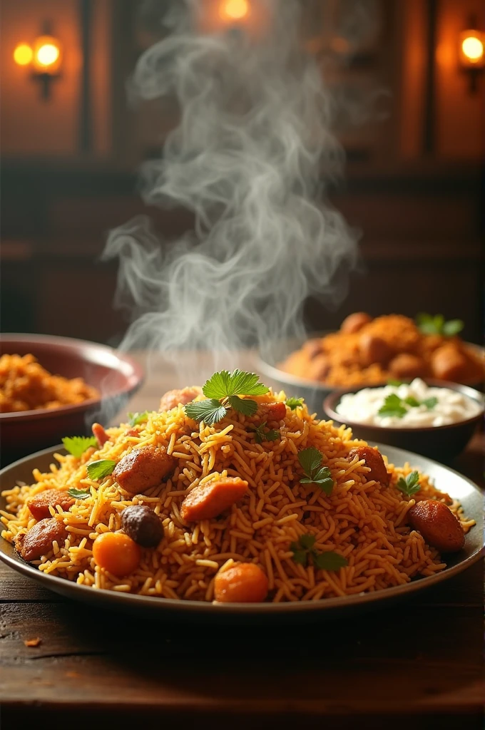 I need a biryani with some steam in good ambience