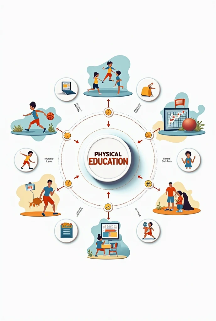 (drawing) Make a concept map that relates physical education