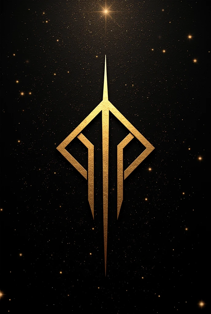 Black and Gold with stars background for design
