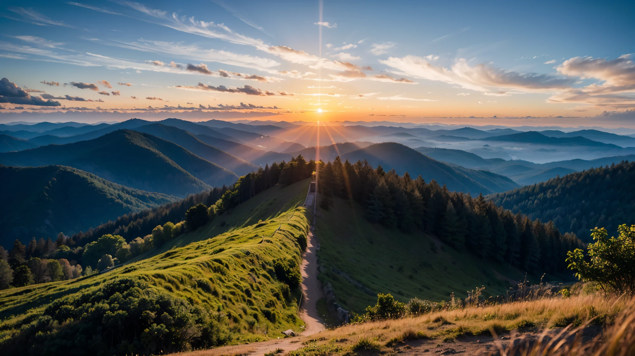 sunrise, horizon, sunrise, high quality