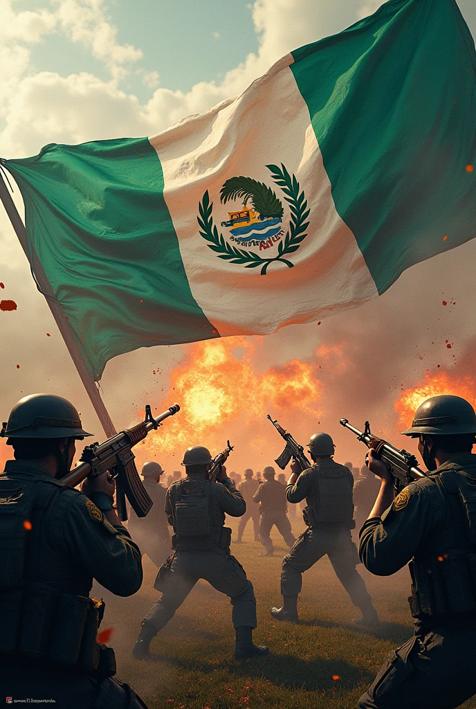 Warzone and Guatemala flag 
