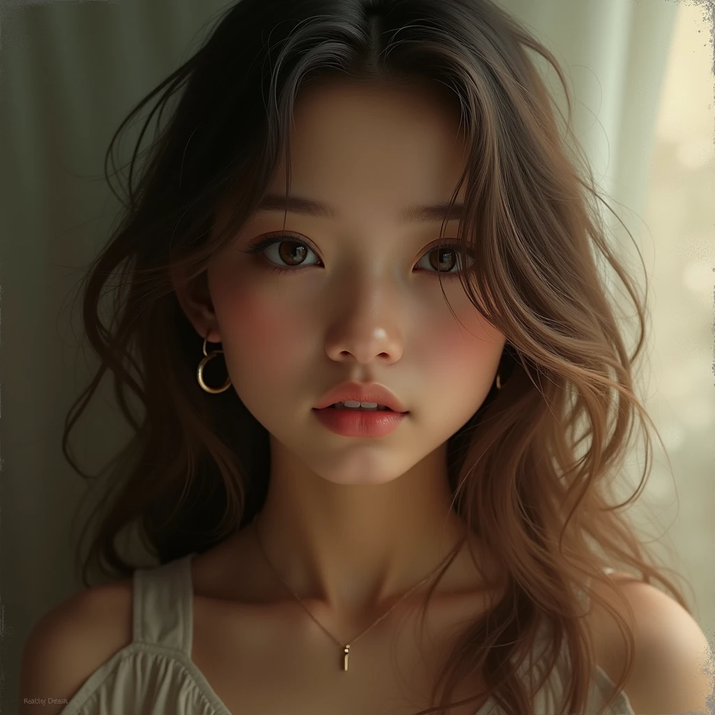 Beautiful girl talkinh