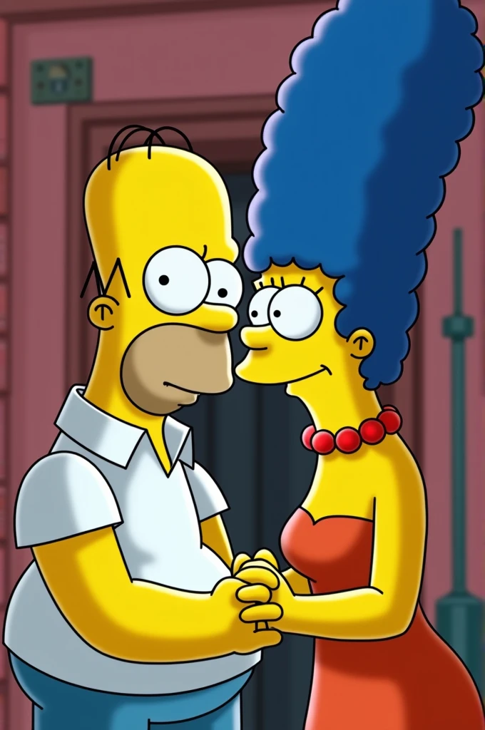 Homer and Marge having sex without blurring 
