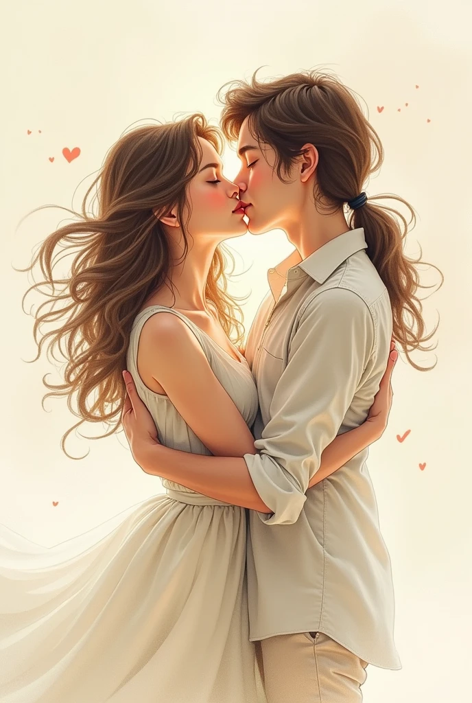 Art of being in love through sketch
