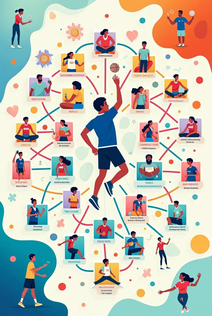 (easy but creative drawing) Make a concept map that relates physical education