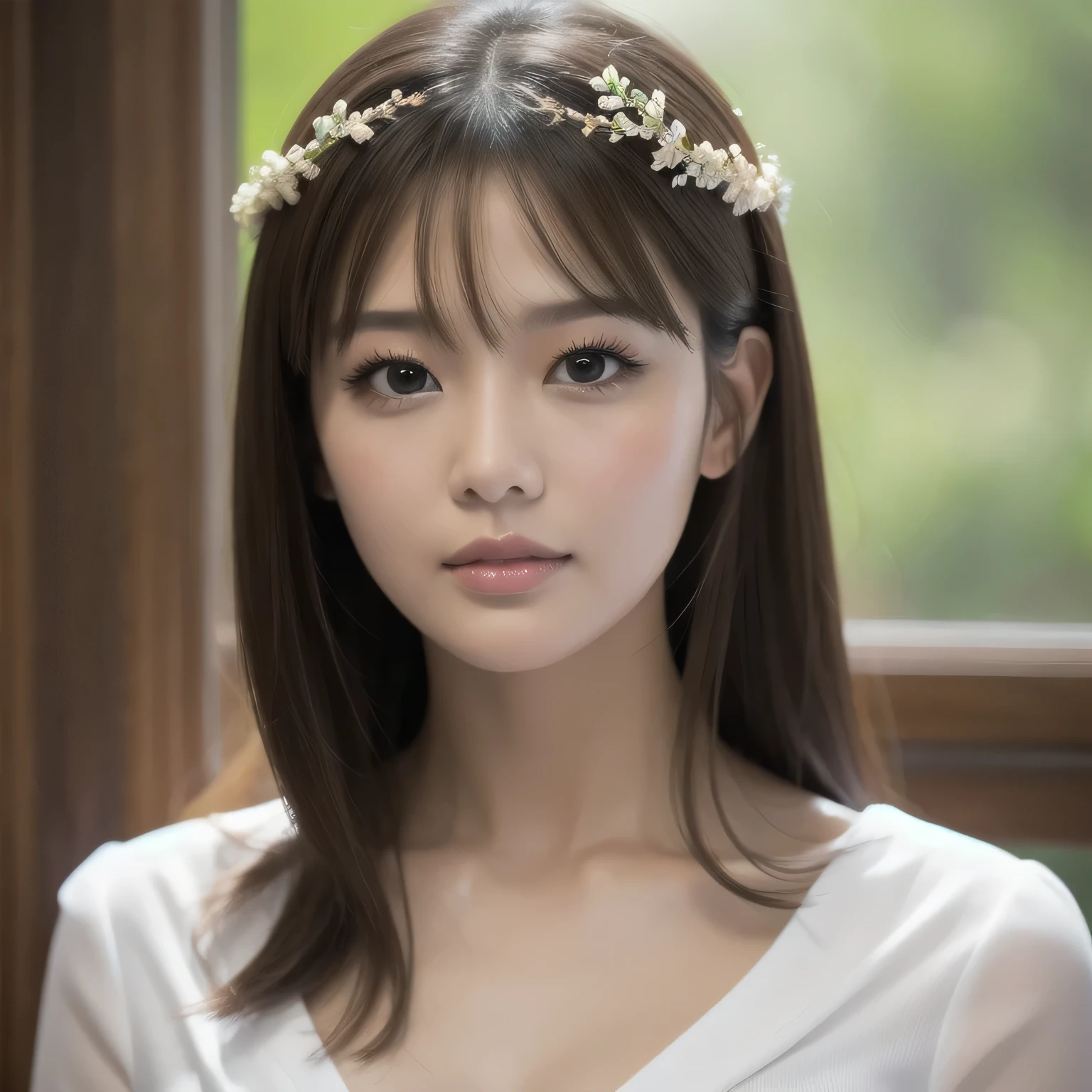 Berry Short Cut、Perfect Chinese beauty、Large, round eyes、Fair skin、Thirty years、ultra HD、beautiful skin beauty、40 years old、